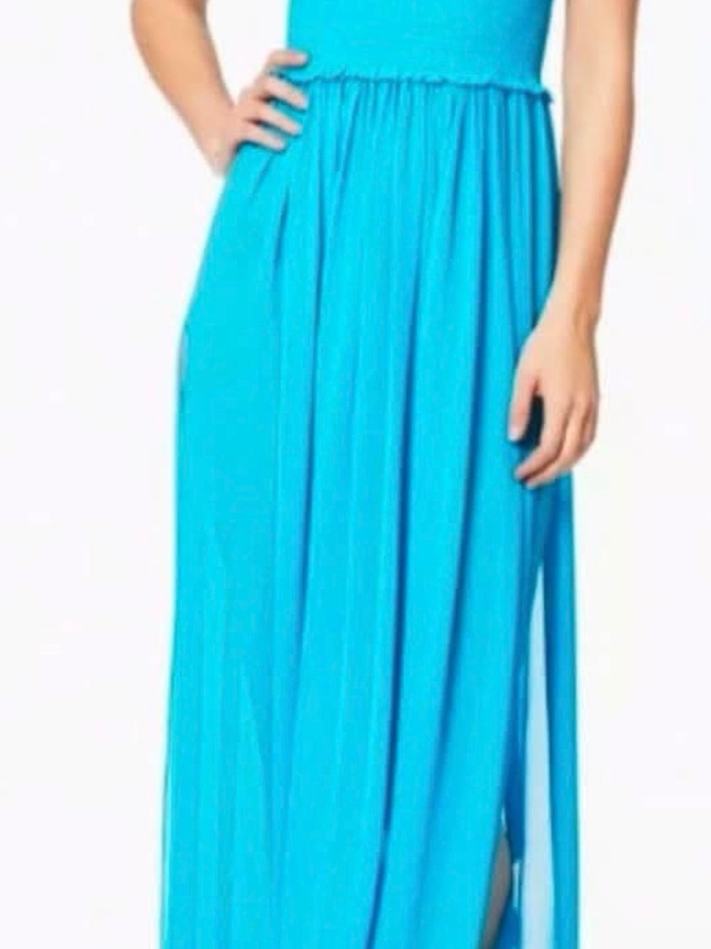 Ramy Brook  Turquoise/Blue Maxi Dress